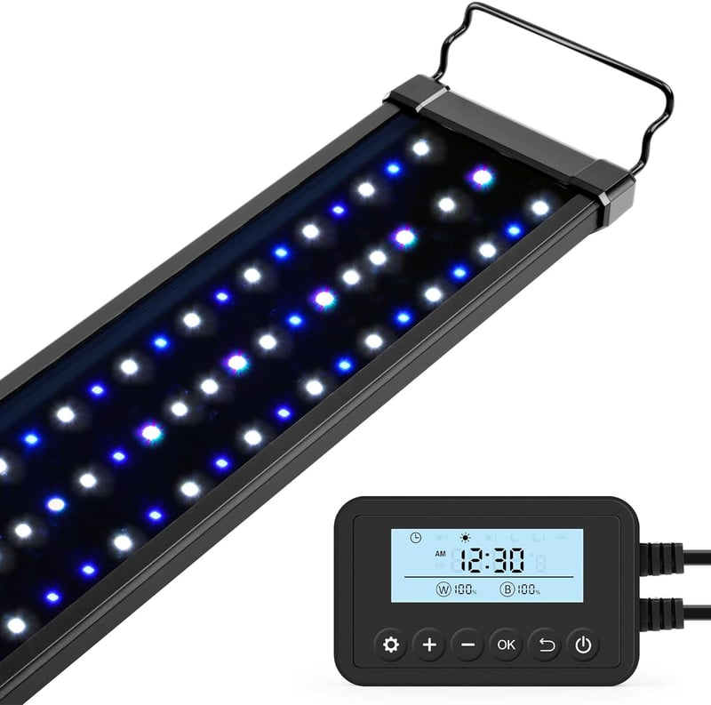 Saltwater Aquarium LED Light with Timer, 36-48 Inch, 36W