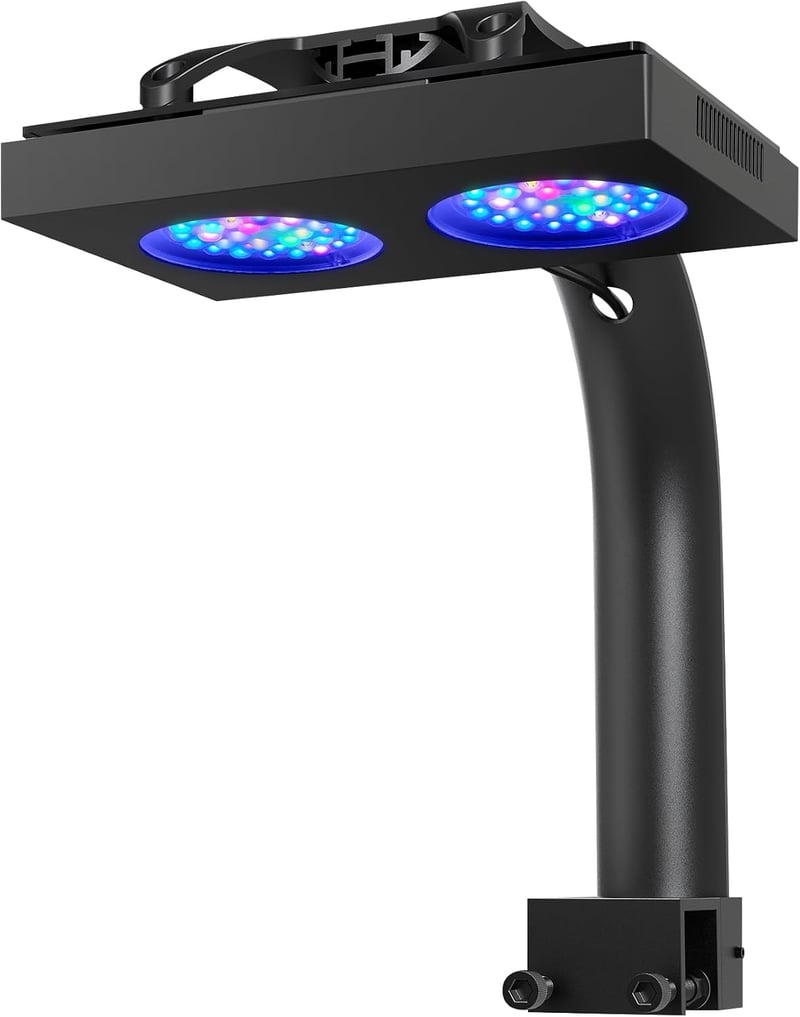 Reef LED Light, 150W Programmable Aquarium Lighting for Corals