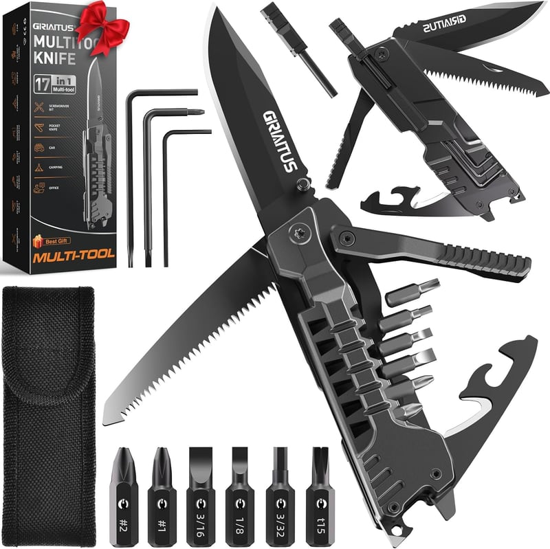 All-in-One Multitool Knife: Camping & Survival Essential