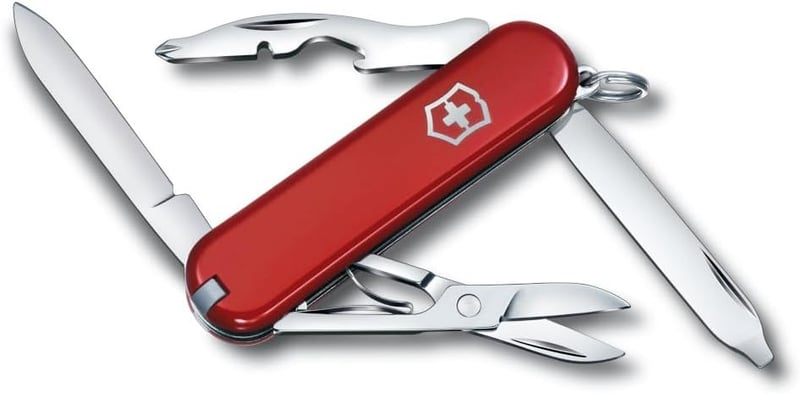 Victorinox Swiss Army Knife, 10-Function Compact Red
