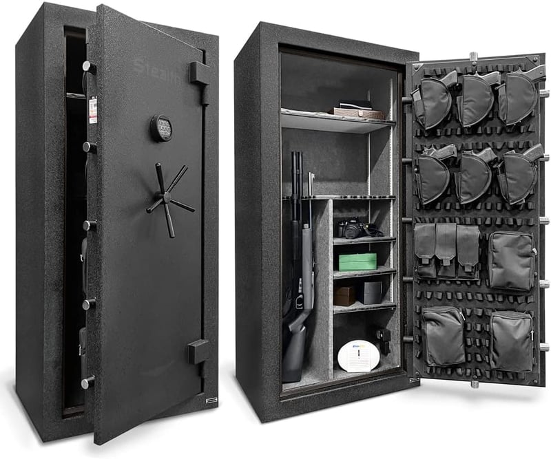 Stealth UL28 Gun Safe: 28 Capacity, Fire & Burglary Protection