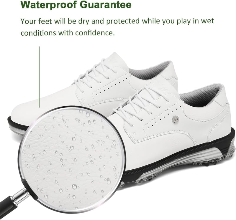 Men's Spikeless Golf Shoes, Size 7.5-13