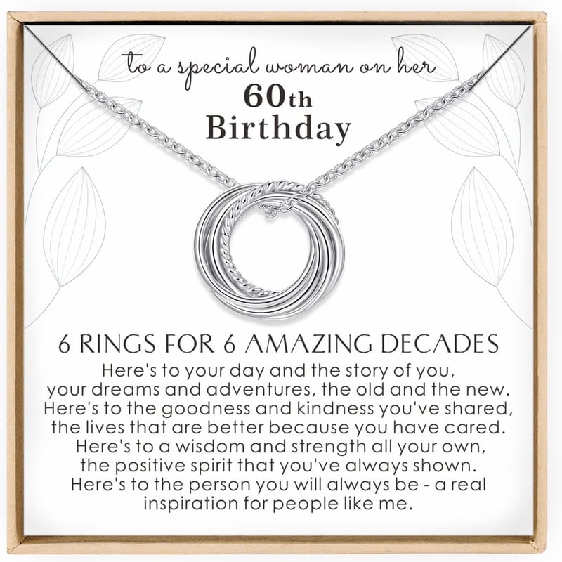 Birthday Necklace in Sterling Silver for Women
