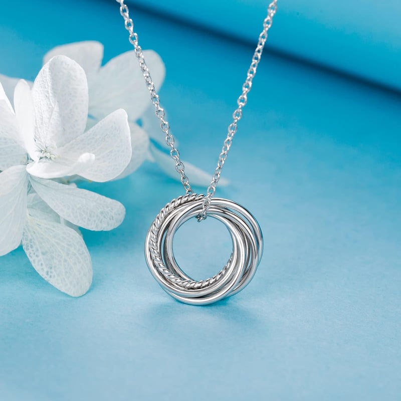 Birthday Necklace in Sterling Silver for Women