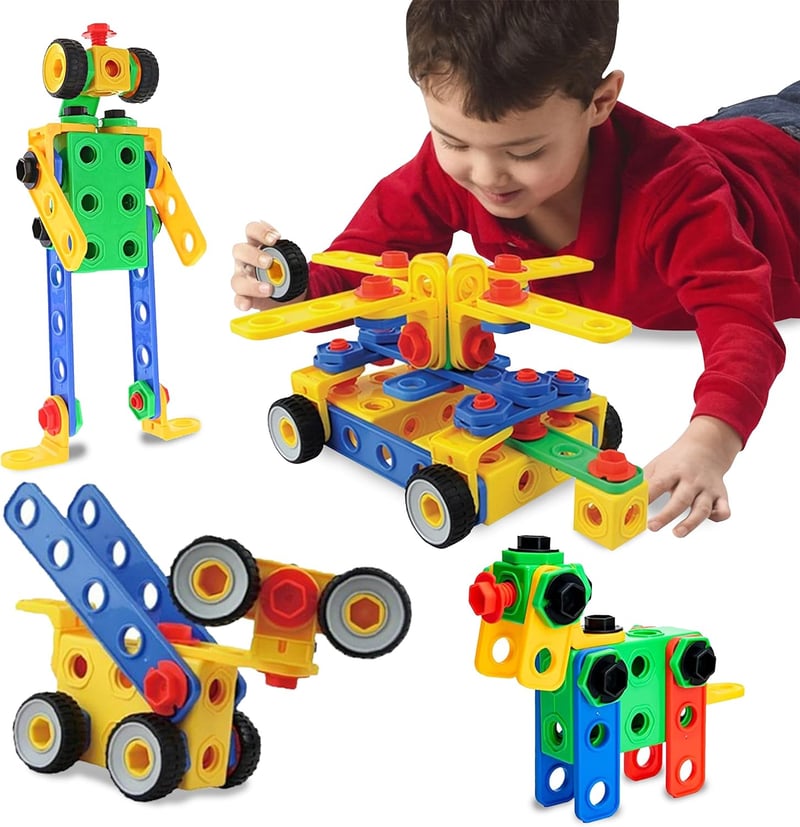STEM Building Blocks Set for Kids 3+ │ 101-Piece Educational Toy