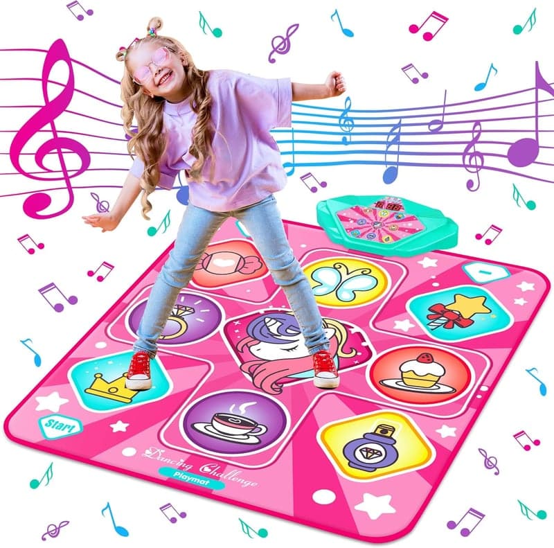 Girls' Unicorn Dance Mat with LED and Music