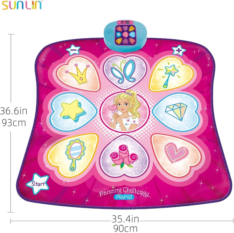 Dance Game Mat for Kids with LED Lights