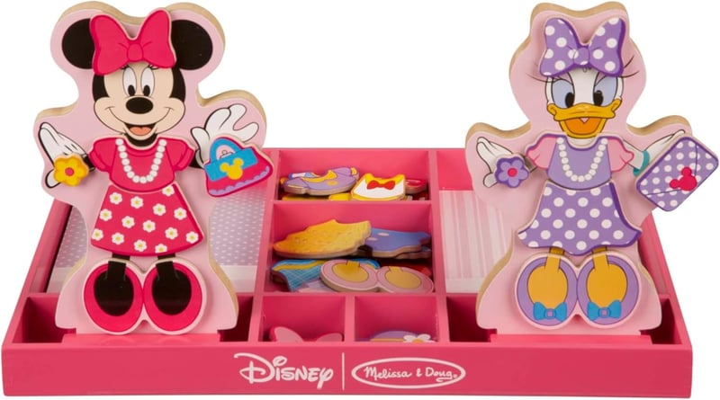 Disney Minnie & Daisy Magnetic Dress-Up Doll Set