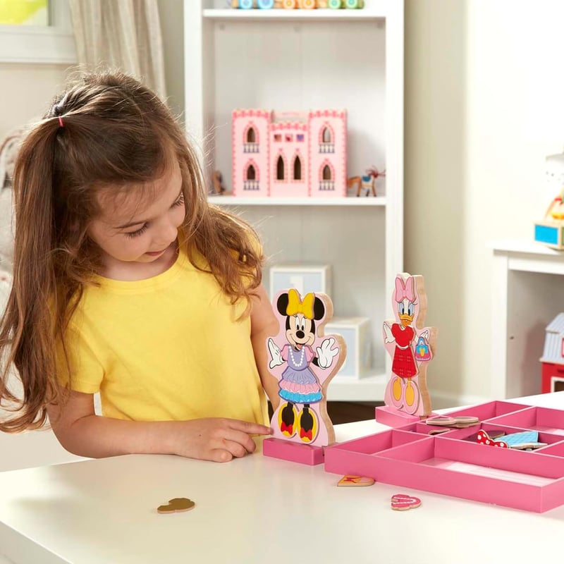 Disney Minnie & Daisy Magnetic Dress-Up Doll Set
