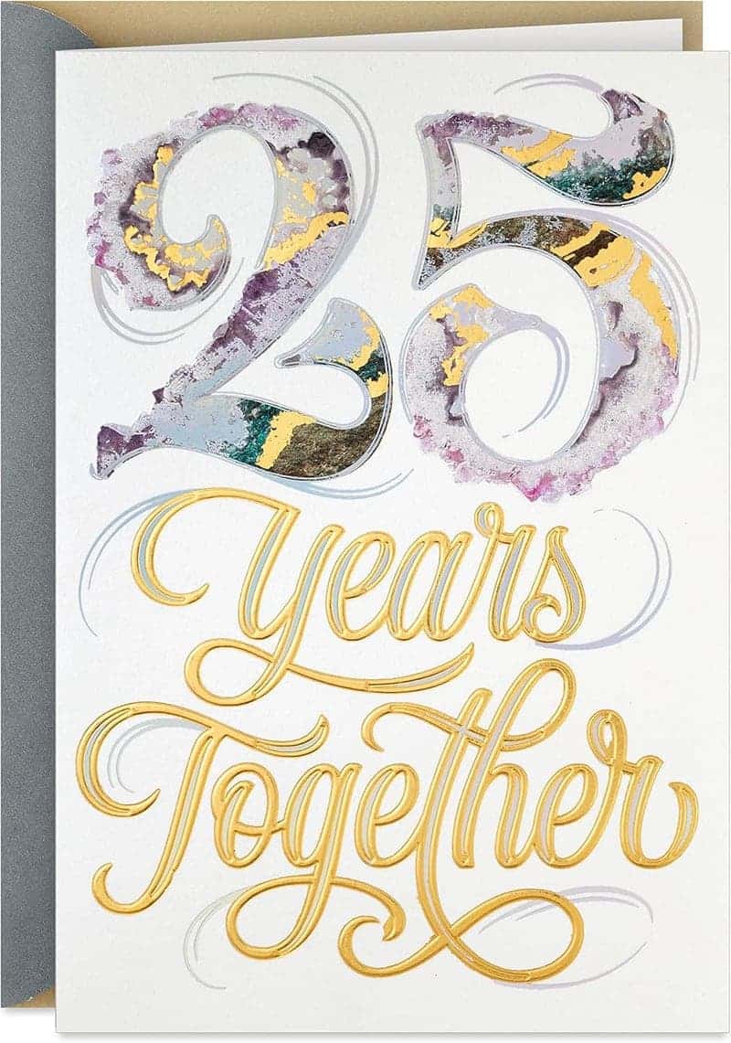 25th Anniversary Card for Couples by Hallmark