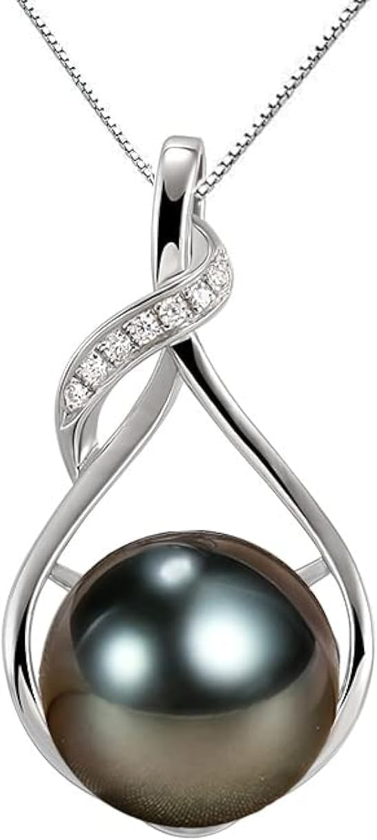 Tahitian Black Pearl Necklace for Women - Anniversary & Birthday Gift