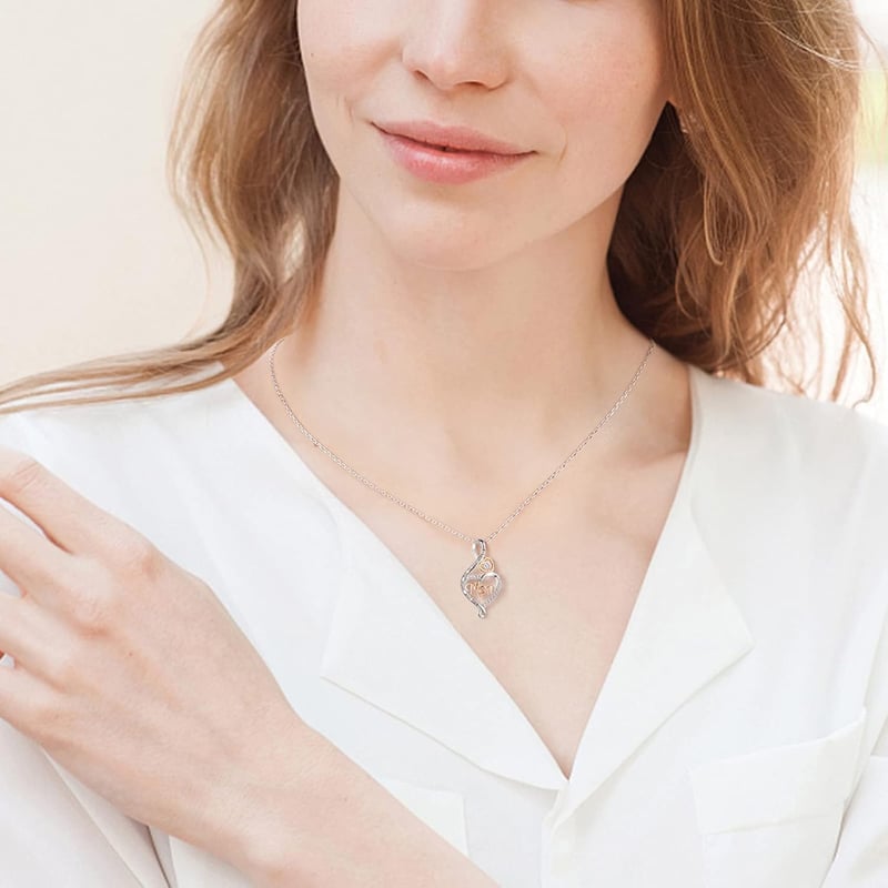 Mother's Day Sterling Silver Necklace for Mom & Grandma