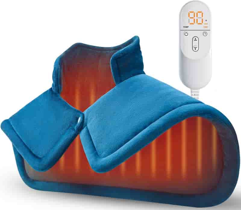 Mother's Day Electric Blue Heating Pad for Neck & Back