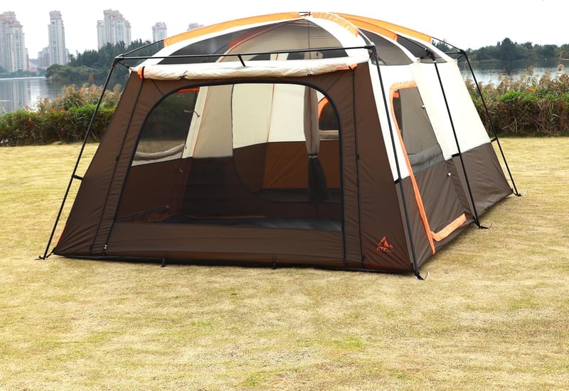 Extra Large Family Tent for 10-14 People, 2 Rooms, Waterproof