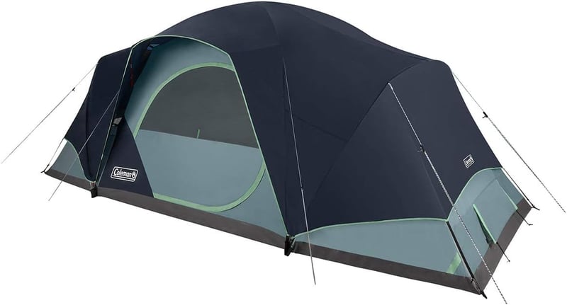 Skydome XL Family Camping Tent, 12-Person, Quick Setup, Blue