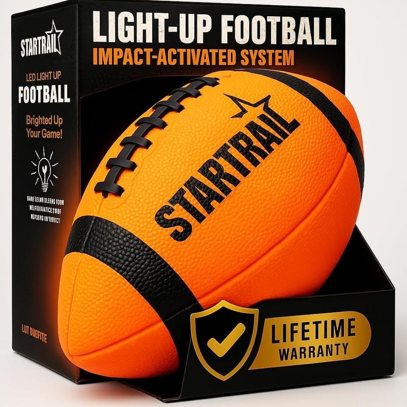Glow in The Dark LED Football for Outdoor Play