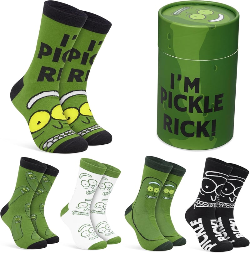 RICK AND MORTY Men's Novelty Socks, Pack of 5