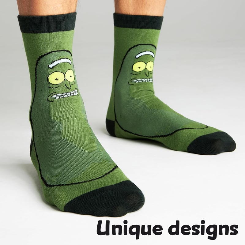 RICK AND MORTY Men's Novelty Socks, Pack of 5