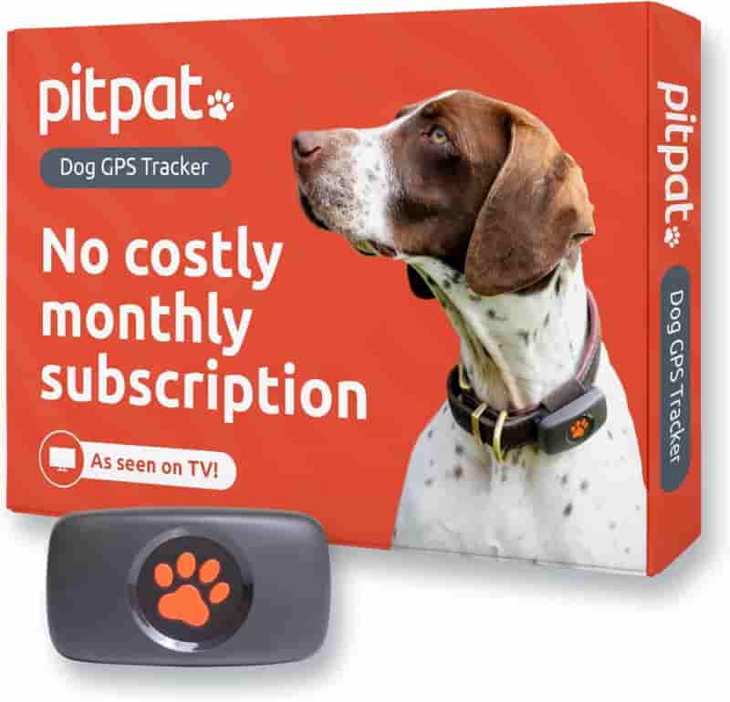 Dog GPS Tracker, Waterproof with No Fees, Fits All Collars