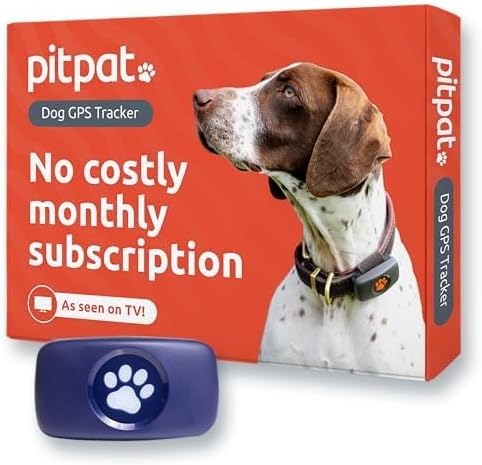 Dog GPS Tracker - Waterproof, No Fees, Fits All Collars (Blue)