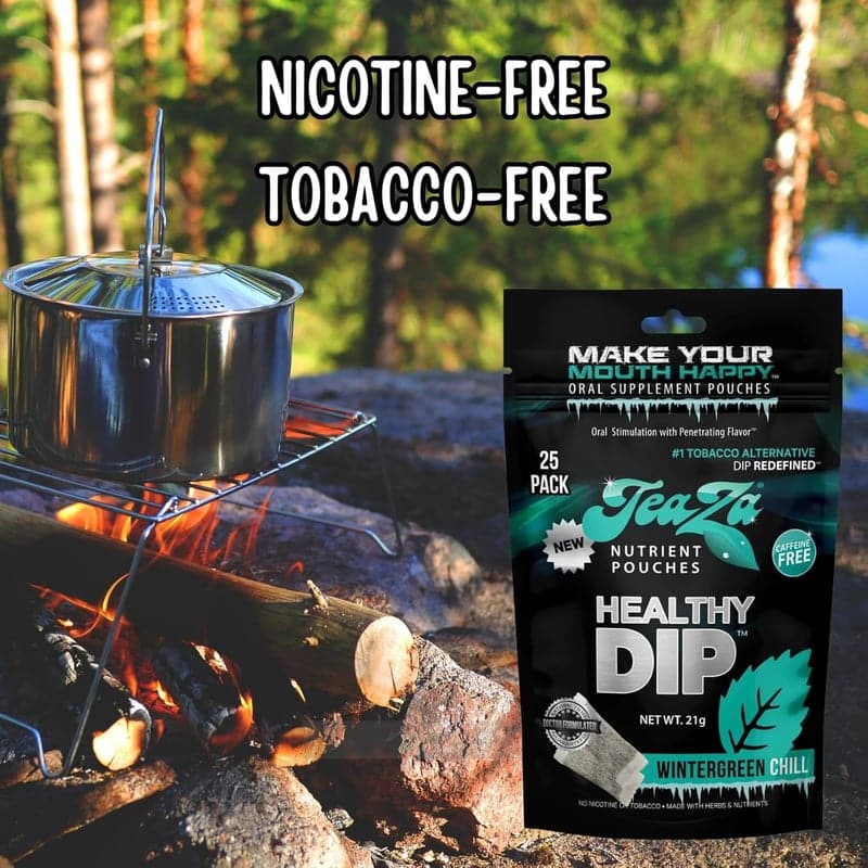 Tobacco-Free Herbal Energy Pouches, Wintergreen Chill, 2-Pack