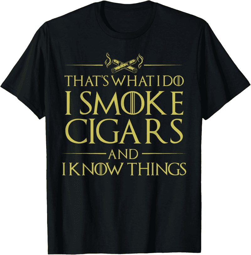 Men's Clever Cigar Smoker T-Shirt - Unique Gift Idea