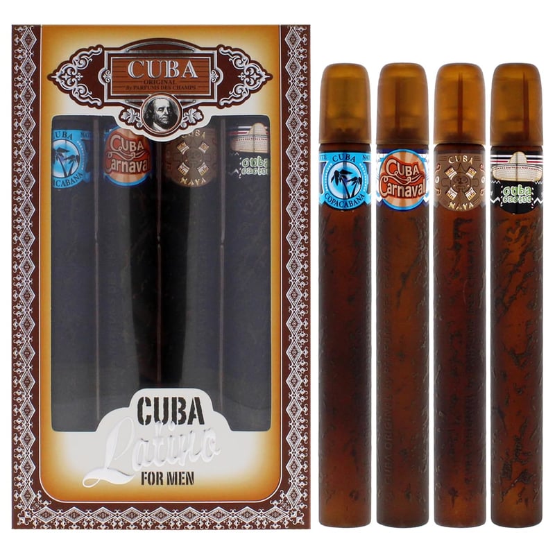 Cuba Latino Men's 4-Piece Eau De Toilette Gift Set