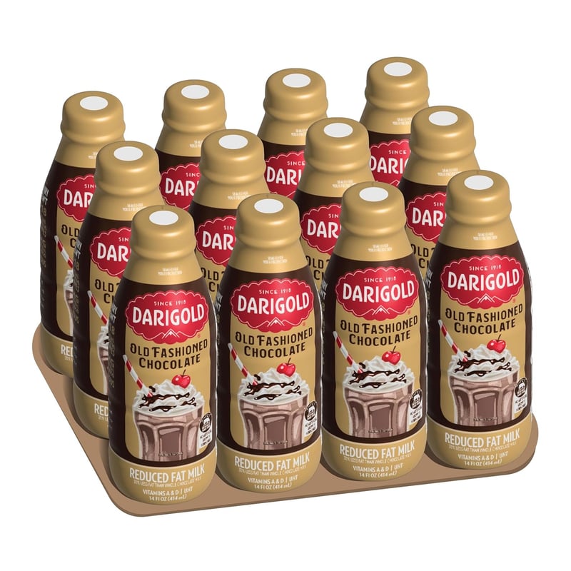 Reduced-Fat Chocolate Milk with Real Cocoa, 14oz, 12-Pack