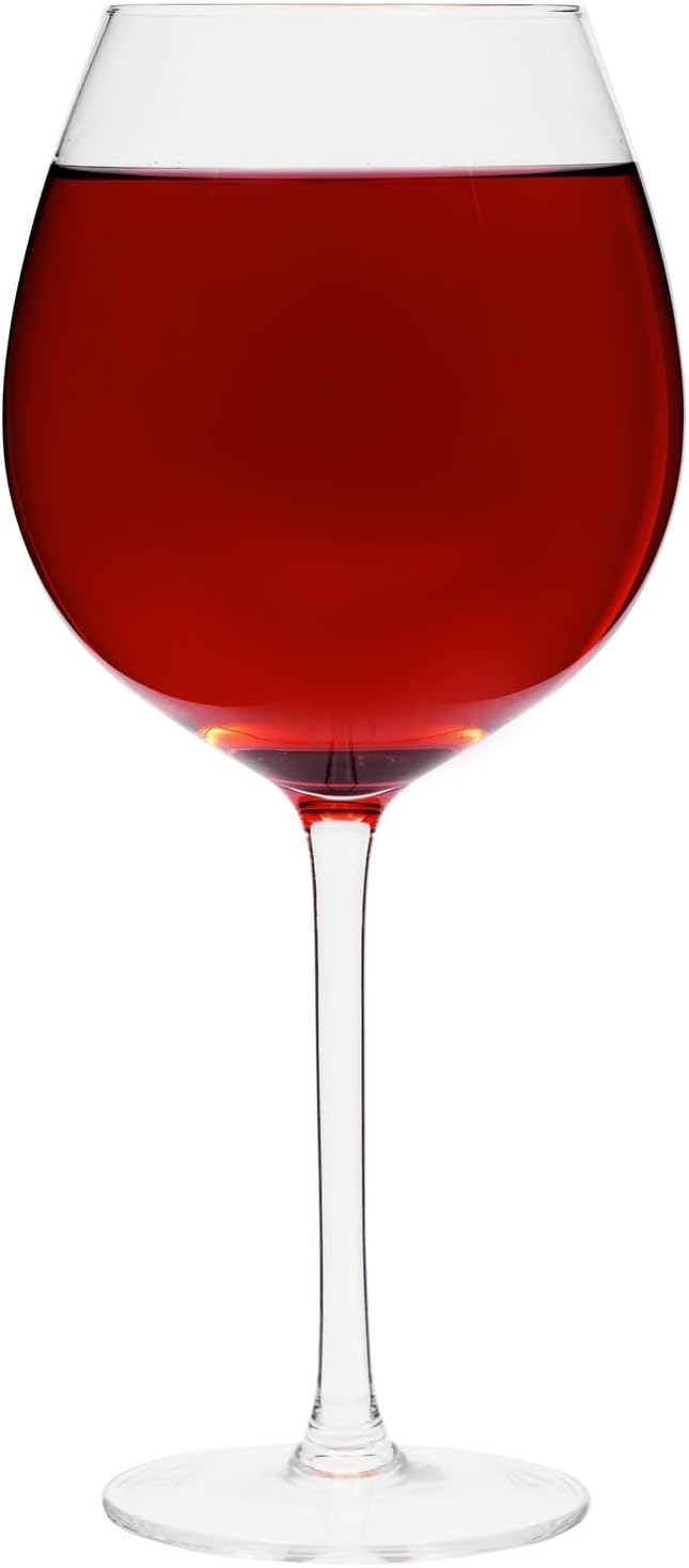 Birthday Novelty Giant Wine Glass, 25oz Full Bottle Capacity