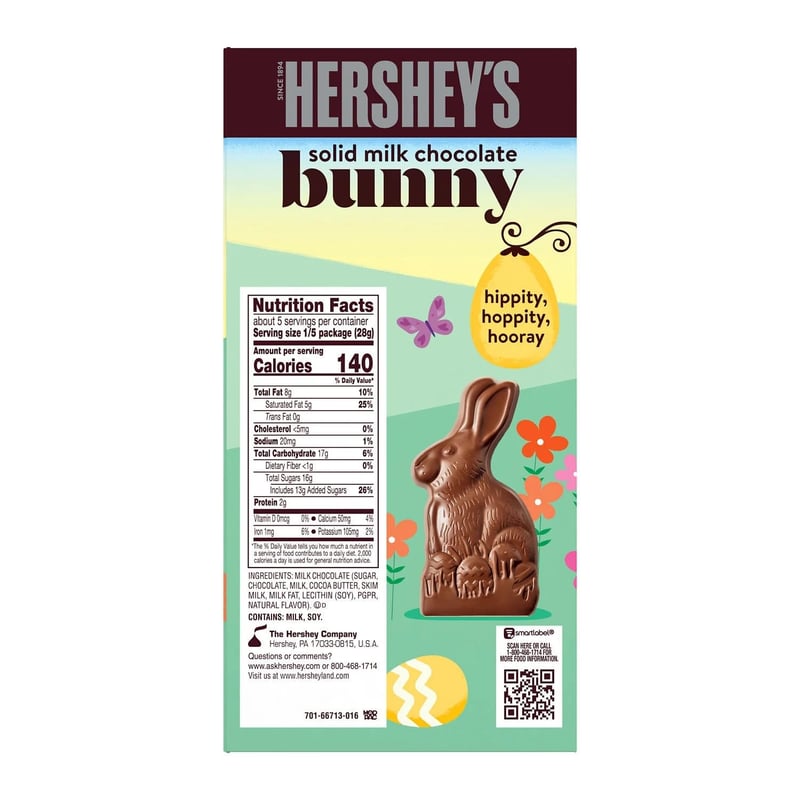 Easter Milk Chocolate Bunny Gift Box, 2-Pack (5 oz Each)