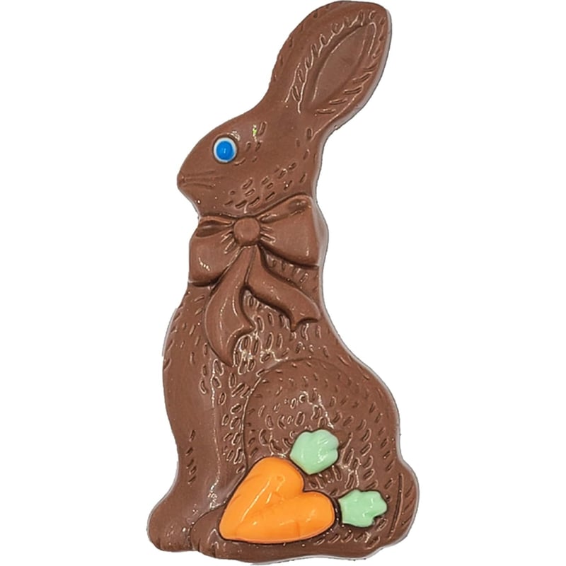 Easter Chocolate Bunny Treat, Solid Milk Chocolate, 3oz