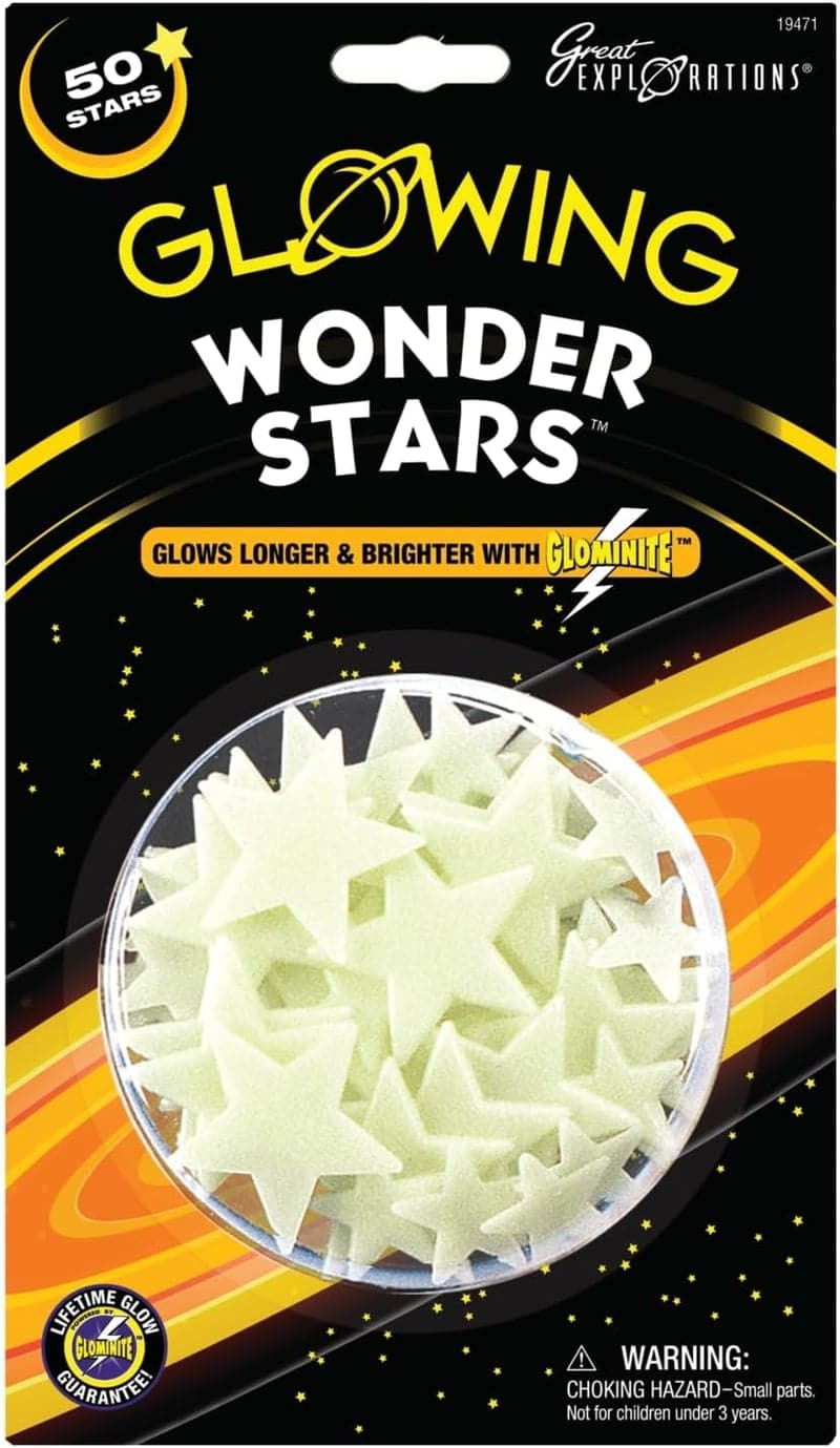 Glow-in-the-Dark Star Set (50 Pieces)