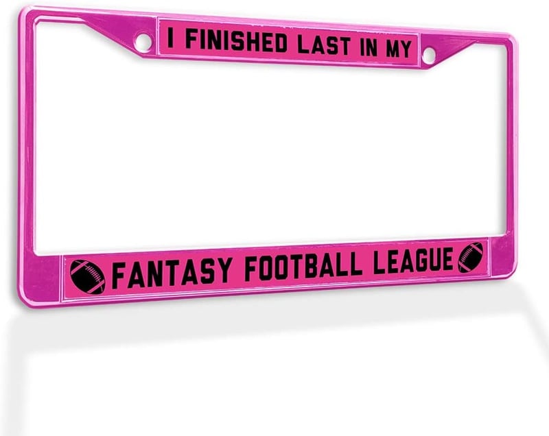 Fantasy Football Loser License Plate Frame - Pink