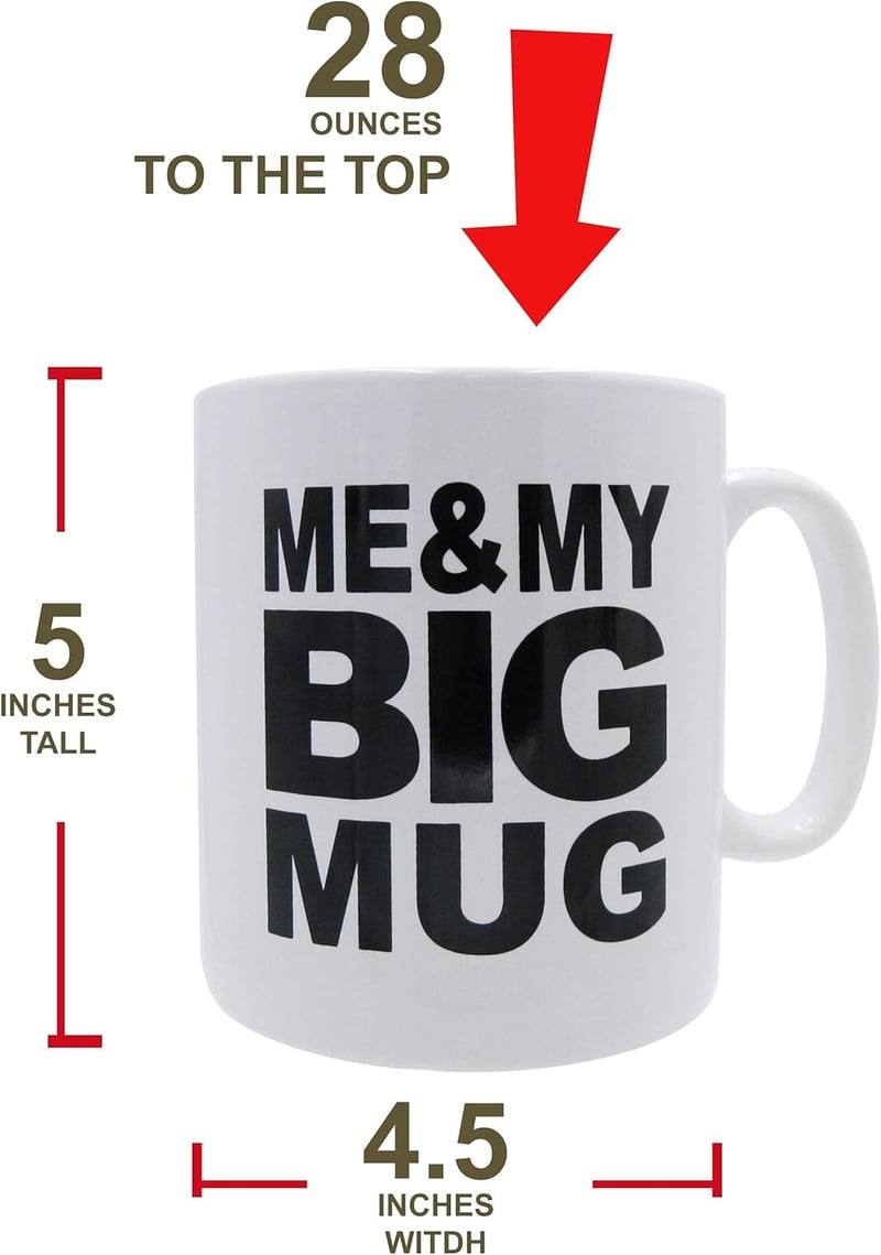 Extra Large 28oz Coffee Mug for Office Desk or Coffee Lovers