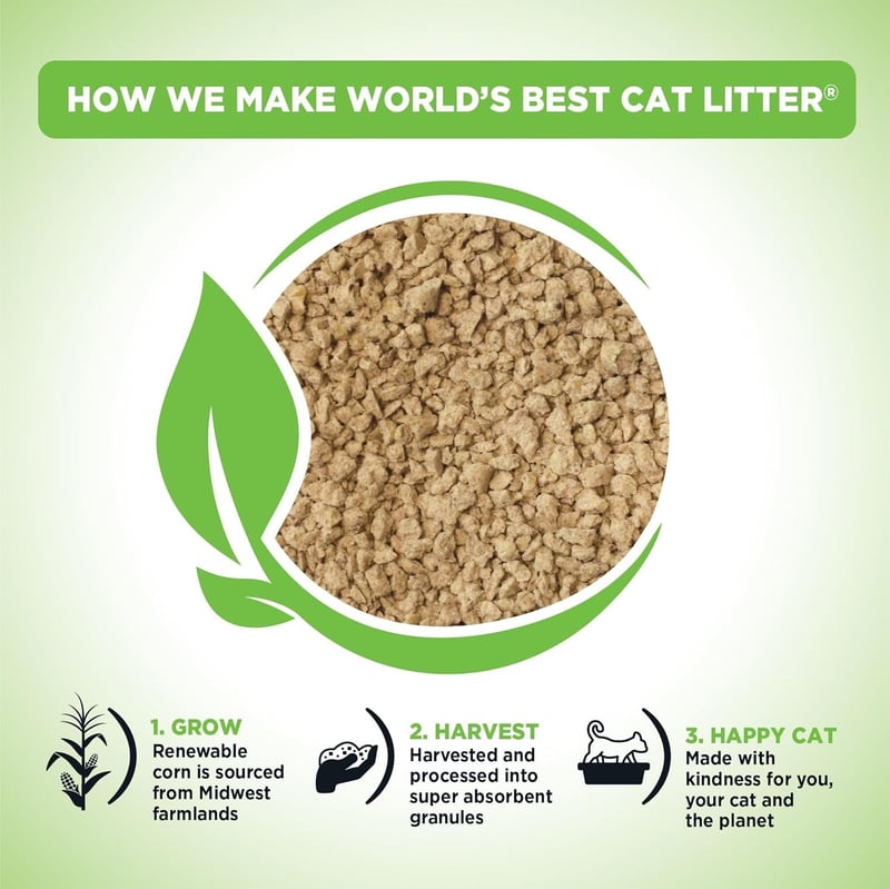 Comfort Care Cat Litter, Unscented, Flushable, 32 lbs