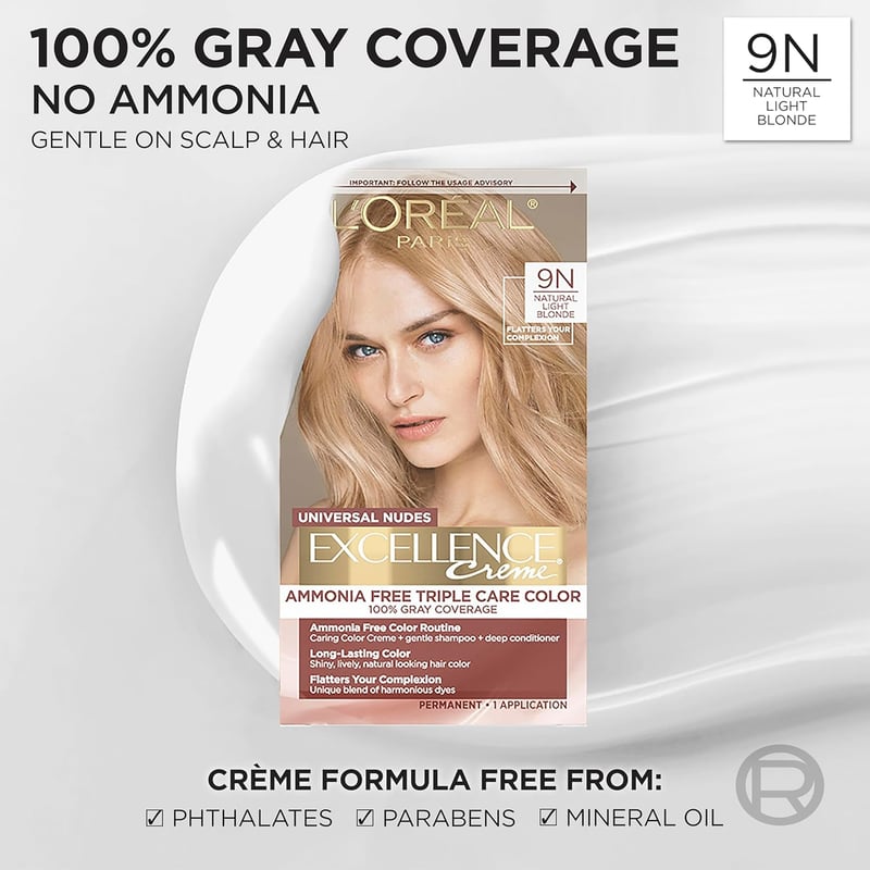 Universal Nudes Ammonia-Free Hair Dye, Light Blonde