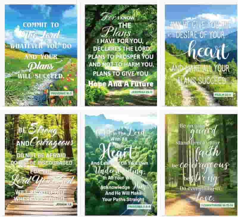 Religious Graduation Cards with Envelopes, Set of 12