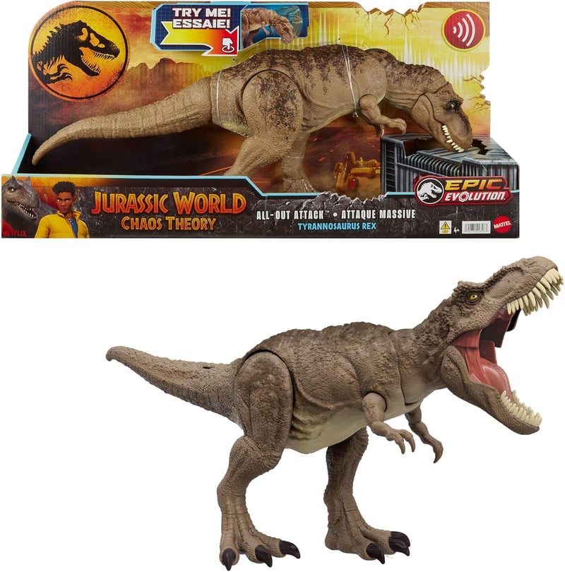 Jurassic World T. rex Action Figure with Sound & Movement