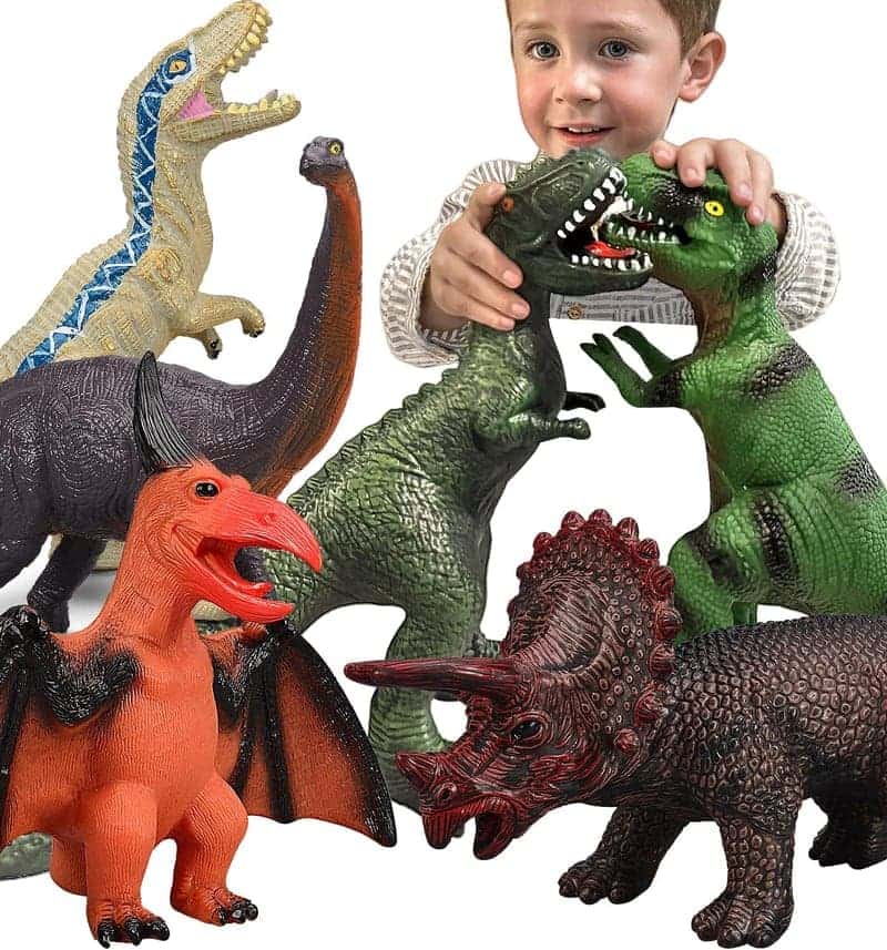 Jumbo Dinosaur Toy Set for Kids Ages 3-5 - Birthday Gift