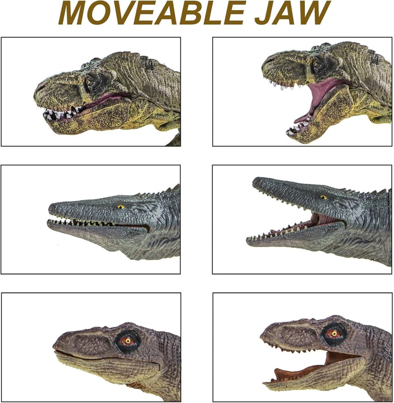 Jumbo Dinosaur Toy Set – 6PCS Realistic Playset for Kids