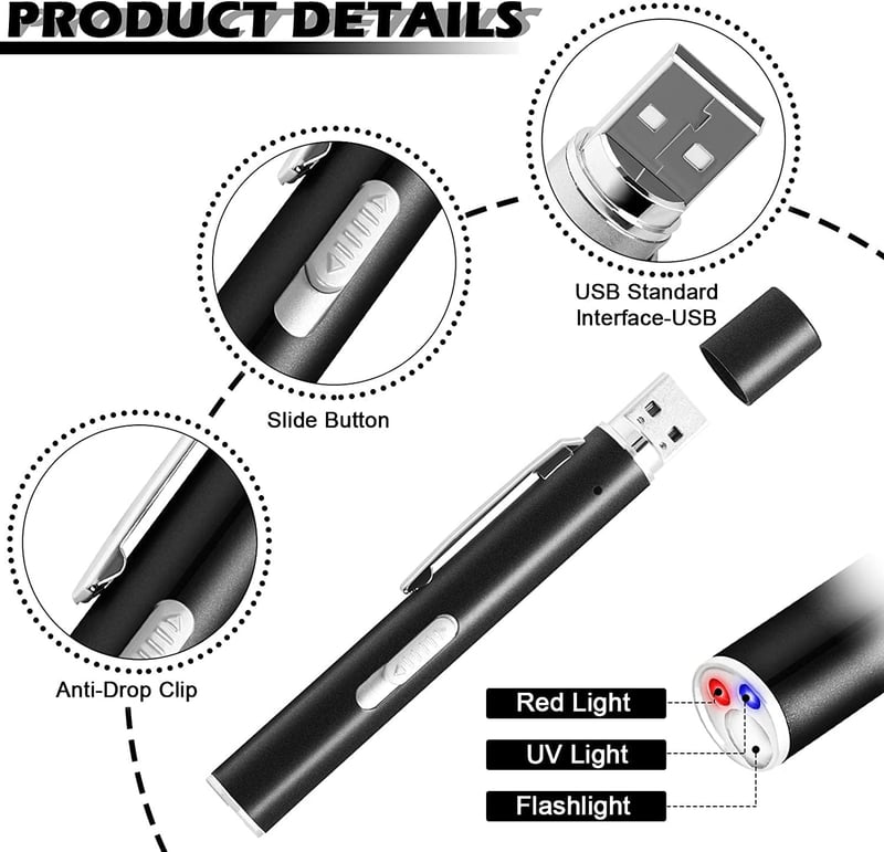 Interactive Laser Pointer Cat Toys, USB Rechargeable, 2-Pack