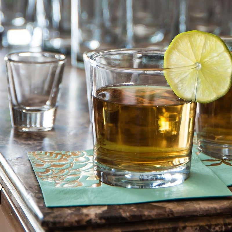 8oz Heavy Base Whiskey Glass Set, 12-Pack
