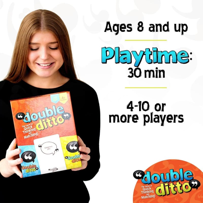 Family Party Game: Double Ditto for Ages 8+