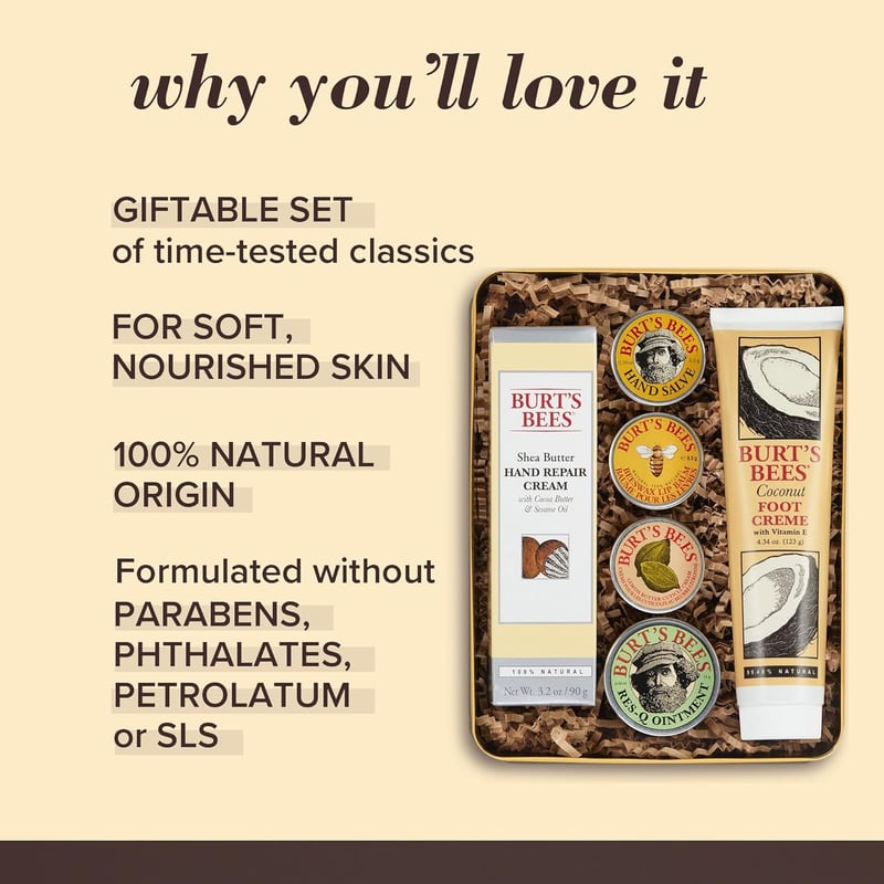 Giftable Burt's Bees Classics Set - 6 Product Tin