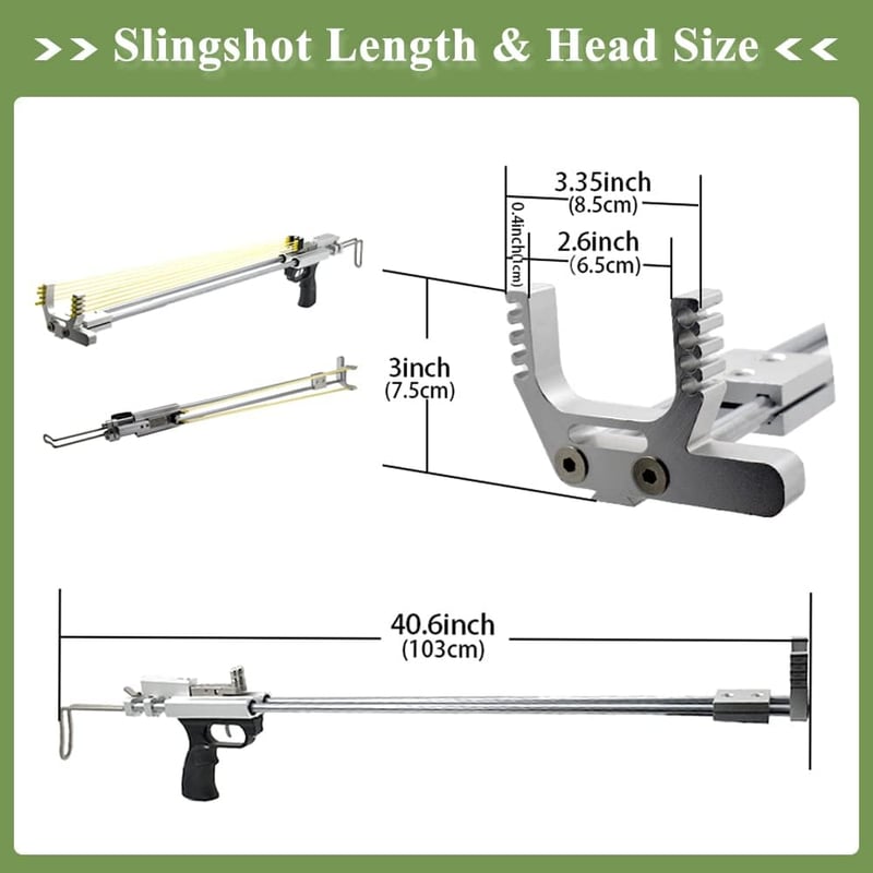 Precision Laser Slingshot Rifle for Adult Hunting