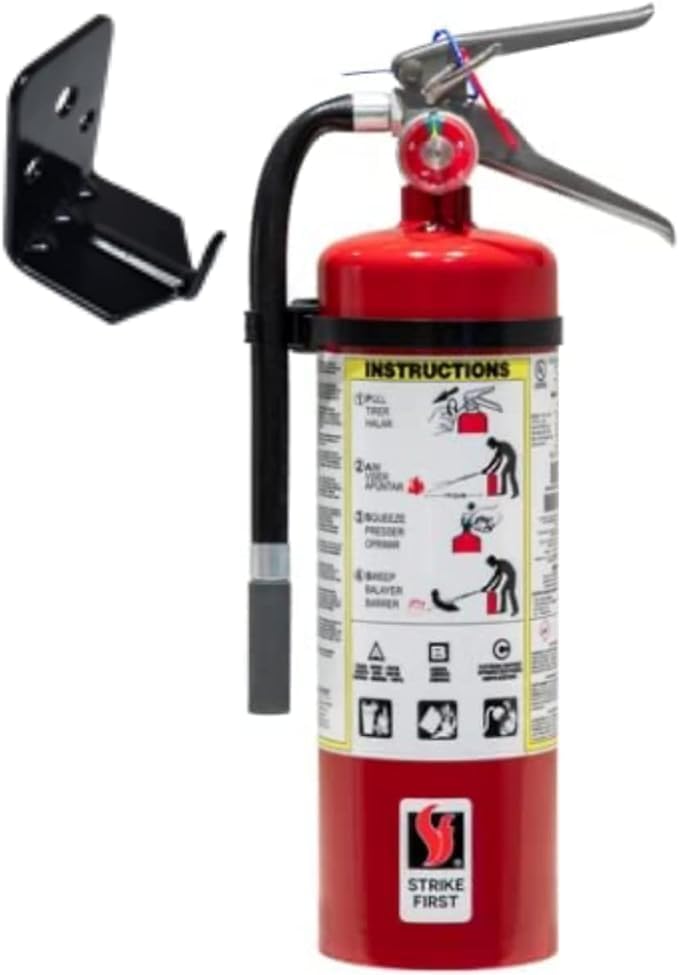 Fire Extinguisher with Wall Hook, 5 lb. ABC
