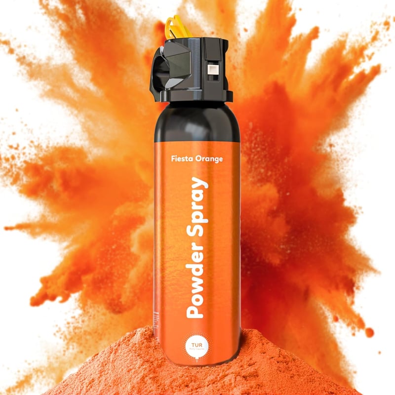 Gender Reveal Orange Smoke Cannon, Biodegradable, 25ft Launch