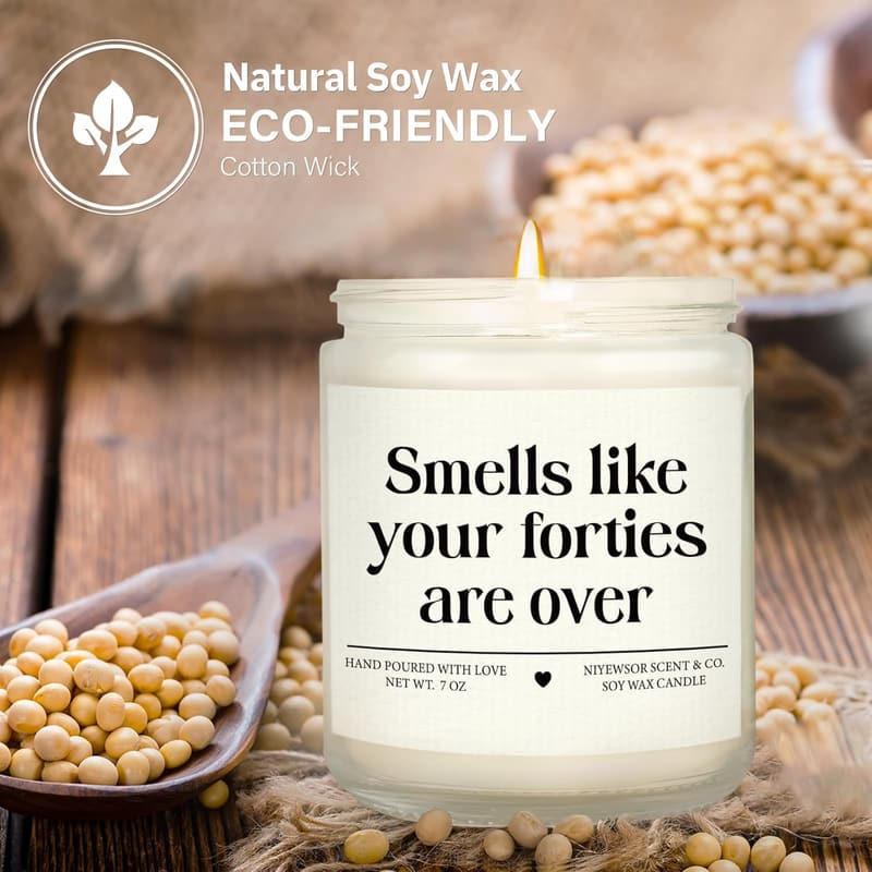 50th Birthday Handmade 7oz Candle for Women and Men