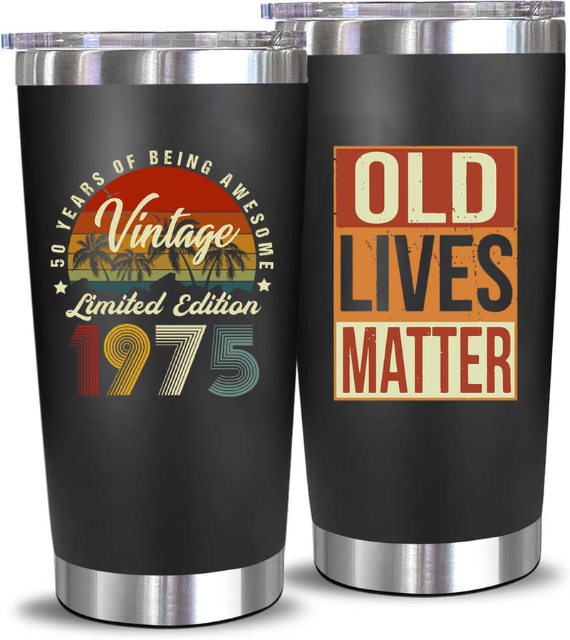 50th Birthday 20 Oz Tumbler for Men