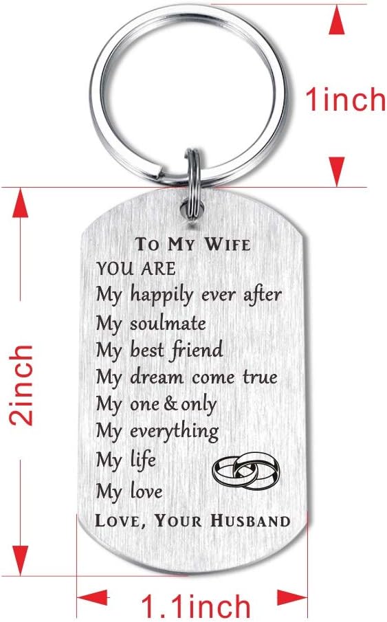 Birthday Keychain Gift for Wife
